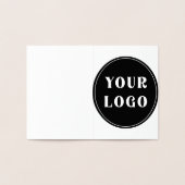 カスタム ユニーク スリム & ミニマル 箔カード (内部)