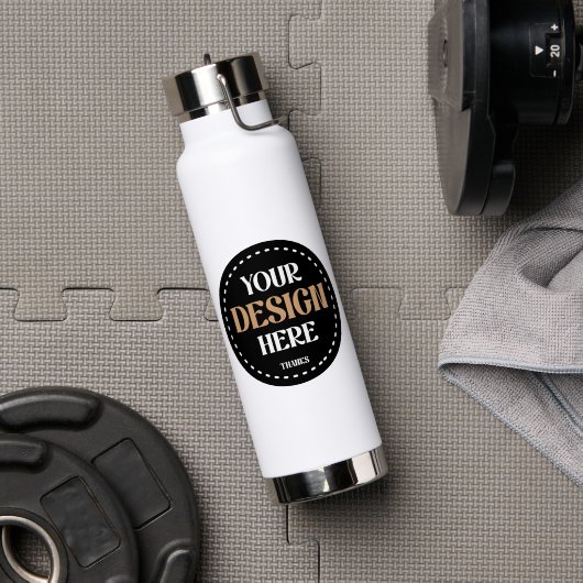 カスタム ユニーク モダン ミニマル ウォーターボトル (ジム (回転後))