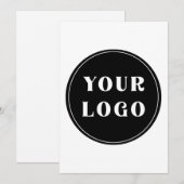 カスタム ユニーク モダン ミニマル 招待状 (正面/裏面)