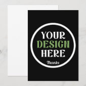 カスタム ユニーク モダン ミニマル 案内状 (正面/裏面)