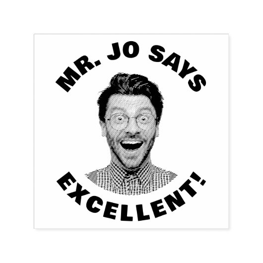 カスタム ユニーク 教師 フォト 優秀 セルフインキングスタンプ (デザイン)