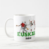 カスタム·ユースカル·ヘリア·バスク·カントリー·フェスティバルのロゴ： コーヒーマグカップ (左)