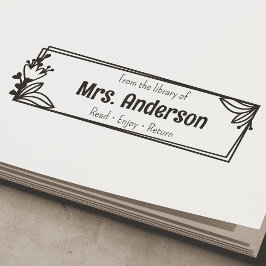 カスタム「ライブラリから」蔵書票 セルフインキングスタンプ