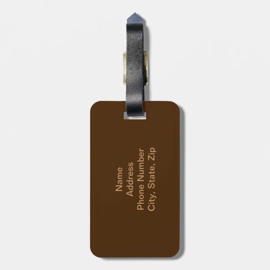 カスタム ラゲッジタグ (裏面縦)