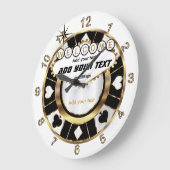 カスタム-ラスベガススタイル-マンケーブ ラージ壁時計 (傾斜)