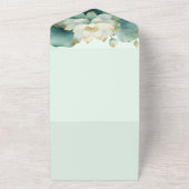 カスタム ランタン花 ブライダルシャワー 感謝 オールインワン招待状 (外側)