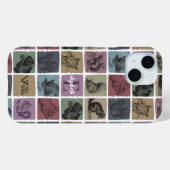 カスタム リス 名前イニシャル レトロ パーソナルギフト Case-Mate iPhoneケース (裏面 (横))