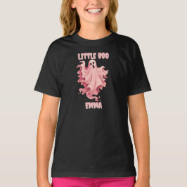 カスタム リトルブー ピンクウィーン 水彩ガール幽霊 Tシャツ