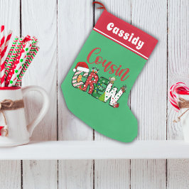カスタム リトロ いとこ クリスマス スモールクリスマスストッキング