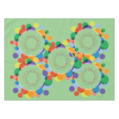 カスタム レインボー スポット テーブルクロス (正面(横))