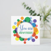 カスタム レインボー スポット 招待状 (スタンド正面)