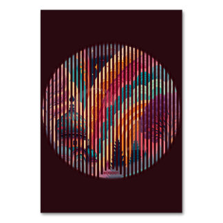 カスタム レインボー ドーム テーブル カード – ダークエディション