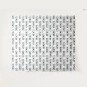 カスタム レクタングル ビジネス カンパニー ロゴ パターン タペストリー (正面(横))