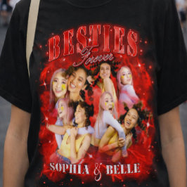 カスタム レッド レトロ ブートレグ ベストリーズ 90s ラップTシャツ Y2K Tシャツ