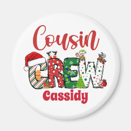 カスタム レトロ いとこ クリスマス マグネット