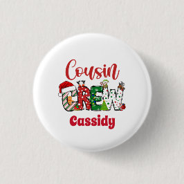 カスタム レトロ いとこ クリスマス 缶バッジ