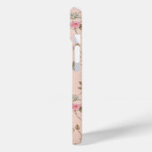 カスタム レトロ ピンクのバラ iPhone 15 ケース Case-Mate iPhoneケース (裏面 / 左)