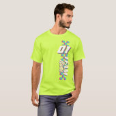 カスタム レトロ 90年代 レース チーム ナンバーTシャツ Tシャツ (正面フル)
