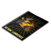 カスタム レーシング バイク オートバイ ボーイズ 新学期 ノートブック (左側)