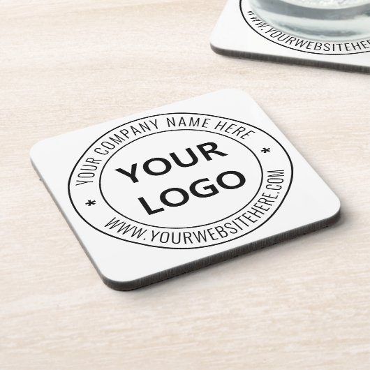 カスタム・ロゴの会社印パーソナライズされた-  コースター (左側)