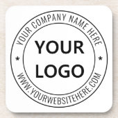 カスタム・ロゴの会社印パーソナライズされた-  コースター (正面)