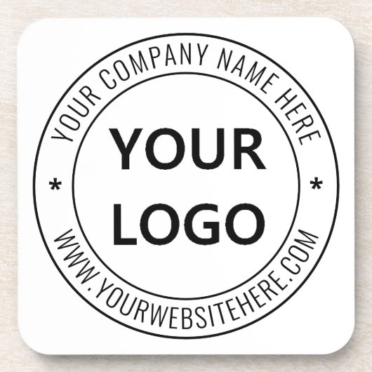 カスタム・ロゴの会社印パーソナライズされた-  コースター (正面)