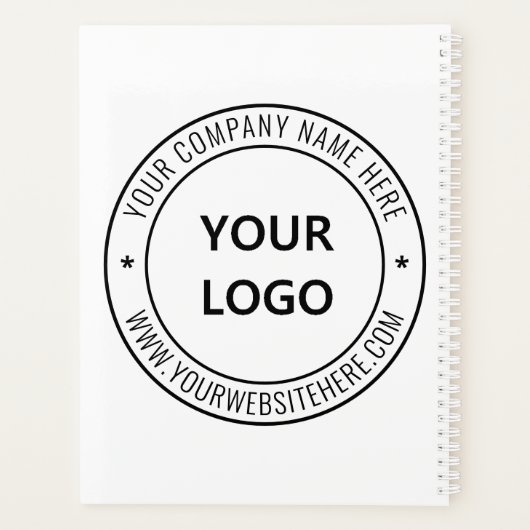カスタム・ロゴの会社印パーソナライズされた-  プランナー手帳 (裏面)