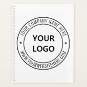 カスタム・ロゴの会社印パーソナライズされた-  プランナー手帳 (正面)