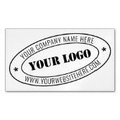 カスタム・ロゴの会社印パーソナライズされた-  マグネット名刺 (正面)