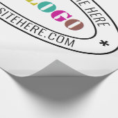 カスタム・ロゴの会社印パーソナライズされた-  ラッピングペーパー (角)