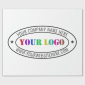 カスタム・ロゴの会社印パーソナライズされた-  ラッピングペーパー (フラット)