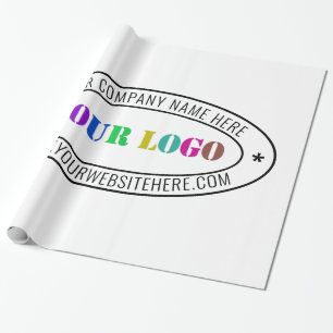 カスタム・ロゴの会社印パーソナライズされた- ラッピングペーパー