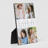 カスタム「ロロ」孫フォトコラージュ フォトプラーク (側面)