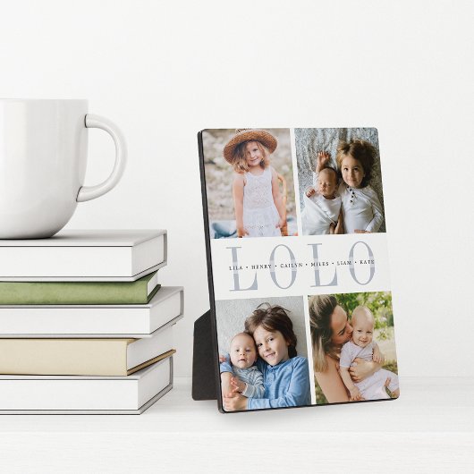 カスタム「ロロ」孫フォトコラージュ フォトプラーク