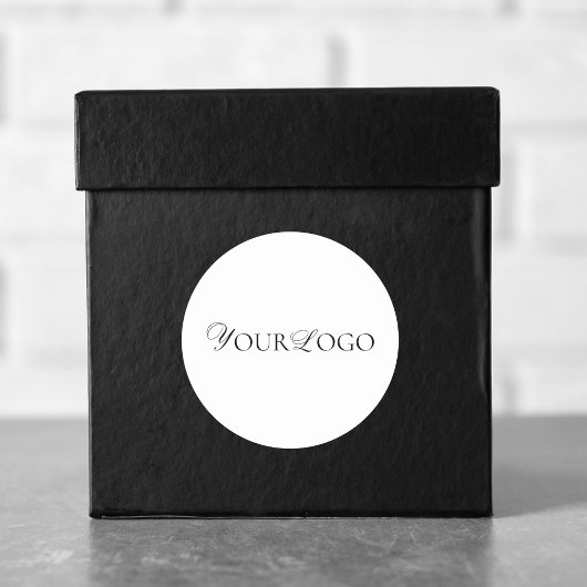 カスタム ロング シン ビジネス ロゴ ミニマル プレー ラウンドシール