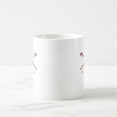 カスタム ローイング クラブ ロゴ コーヒーマグカップ (中央)