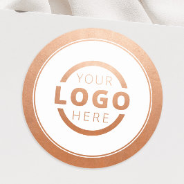 カスタム ローズゴールド プロモーショナル ビジネス ロゴ ブランド ラウンドシール