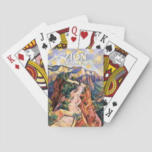 カスタム ヴァン ゴッホ Zion Angels Landing ハイキング トレイル トランプ