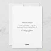 カスタム ヴィンテージ ハロウィンパーティーの招待状 シーズンカード (裏面)