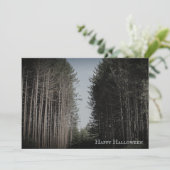 カスタム ヴィンテージ ハロウィン パーティー 招待状 (スタンド正面)