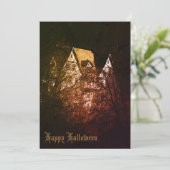 カスタム ヴィンテージ ハロウィン パーティー 招待状 (スタンド正面)