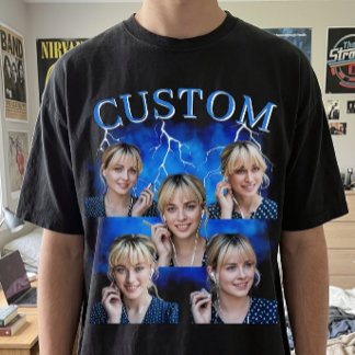カスタム ヴィンテージ 90年代 ブートレグ ラップ 写真コラージュ Tシャツ