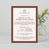 カスタム 企業 イベント パーティー 箔招待状 (立ち正面)