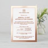 カスタム 企業 イベント パーティー 箔招待状 (立ち正面)