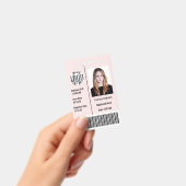 カスタム 企業 従業員 写真 名前 バーコード ロゴ ID バッジ (手持ち)
