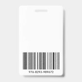 カスタム 企業 従業員 ID 写真 バッジ ID バッジ (裏面)