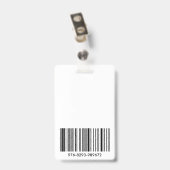 カスタム 企業 従業員 ID 写真 バッジ ID バッジ (裏面 （クリップ付）)