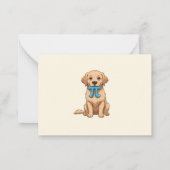 カスタム 円周率の日 犬 πシンボル | 円周率の日 ノートカード (裏面)
