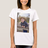 カスタム。 写真およびテキストを加えて下さい Tシャツ (正面)