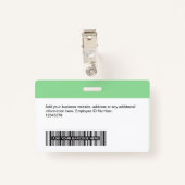 カスタム – 写真、バーコード、ロゴ、名前 バッジ (裏面クリップ)